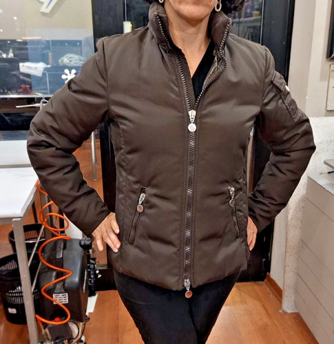 Moncler piumino con vera piuma - moncler,