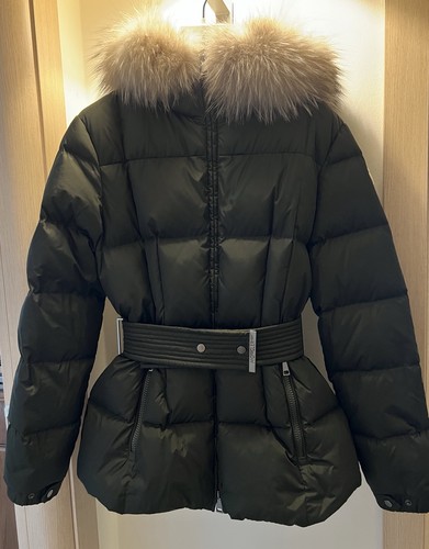 Piumino moncler con cintura - moncler,
